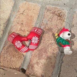 Snoopy Christmas Ornament with Tree